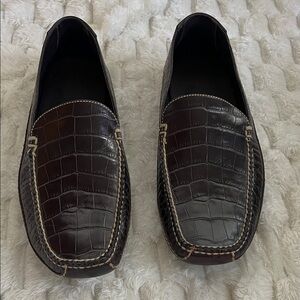 Cole Haan Men's Dark Brown Leather Loafers- New